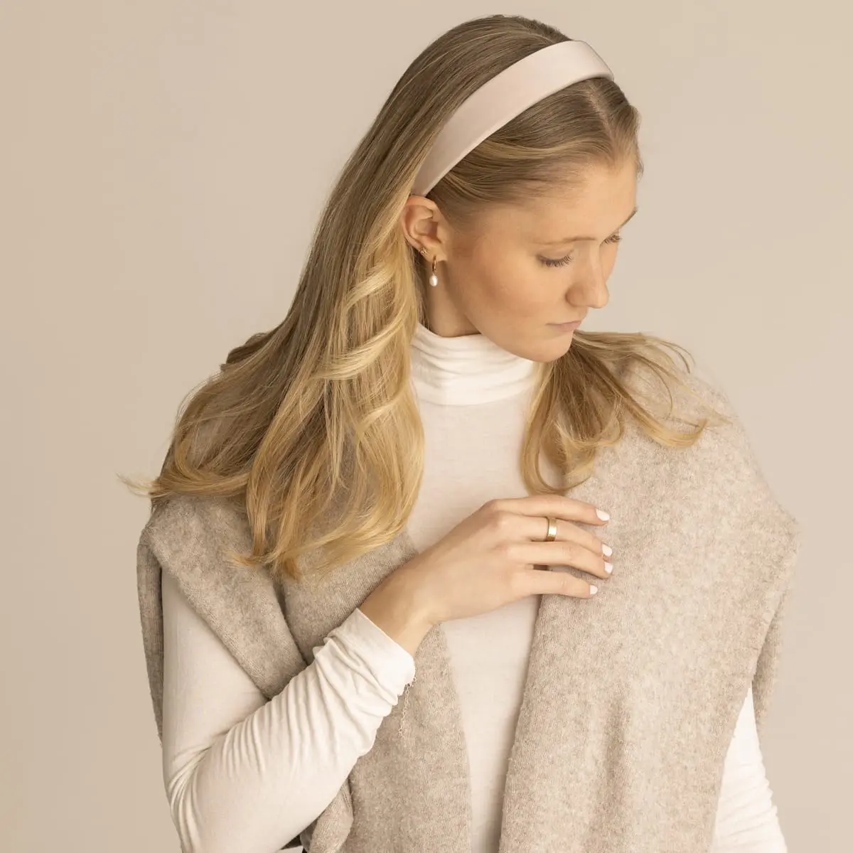 Haarreif Beige